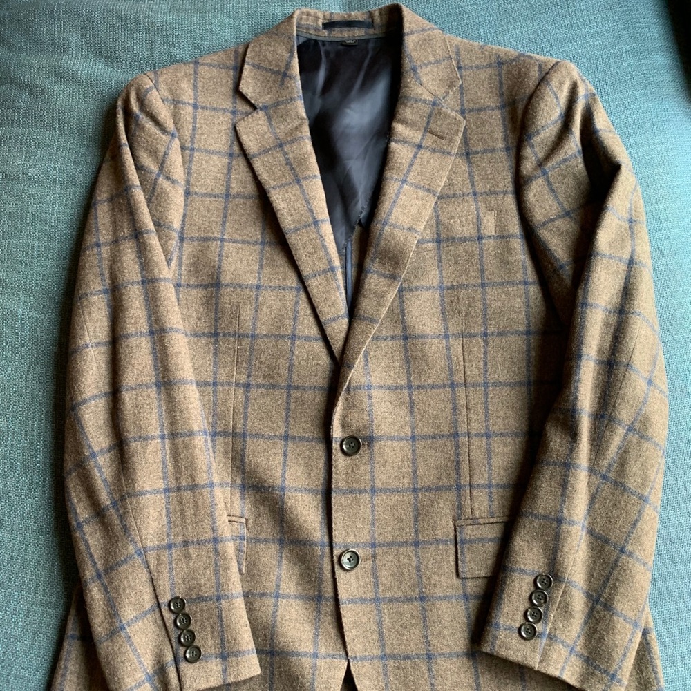 J. Crew Ludlow Sport Coat - Brown Windowpane